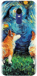 Husa din silicon compatibila cu Xiaomi Redmi Note 4X - model Doggy Night 