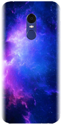 Husa din silicon compatibila cu Xiaomi Redmi Note 4X - model Purple Space Nebula