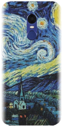 Husa din silicon compatibila cu Xiaomi Redmi Note 4X - model The Starry Night 