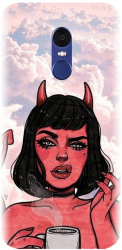 Husa din silicon compatibila cu Xiaomi Redmi Note 4X - model Trippy Evil Mode 