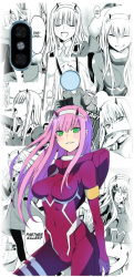 Husa din silicon compatibila cu Xiaomi Redmi Note 5 - model Anime Zero Two 