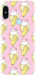 Husa din silicon compatibila cu Xiaomi Redmi Note 5 - model Banana Cats 