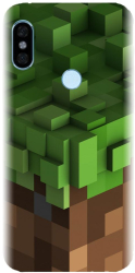Husa din silicon compatibila cu Xiaomi Redmi Note 5 - model Minecraft 