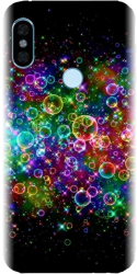 Husa din silicon compatibila cu Xiaomi Redmi Note 5 - model Rainbow Colored Soap Bubbles 