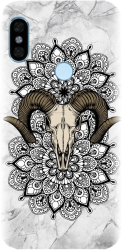 Husa din silicon compatibila cu Xiaomi Redmi Note 5 - model Tatoo Art Goat 