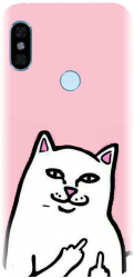 Husa din silicon compatibila cu Xiaomi Redmi Note 5 - model White Cat 