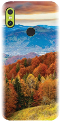 Husa din silicon compatibila cu Xiaomi Redmi Note 5 Pro - model Autumn Mountain Fall Rusty Forest 