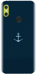 Husa din silicon compatibila cu Xiaomi Redmi Note 5 Pro - model Blue Navy Anchor Illustration 
