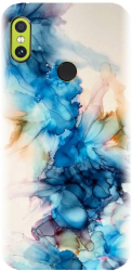 Husa din silicon compatibila cu Xiaomi Redmi Note 5 Pro - model Ink Flowers 