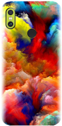 Husa din silicon compatibila cu Xiaomi Redmi Note 5 Pro - model Oil Painting Colorful Strokes 
