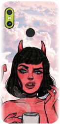 Husa din silicon compatibila cu Xiaomi Redmi Note 5 Pro - model Trippy Evil Mode 