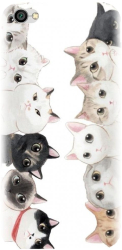 Husa din silicon compatibila cu Xiaomi Redmi Note 5A - model Cat Party 