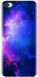 Husa din silicon compatibila cu Xiaomi Redmi Note 5A - model Purple Space Nebula 