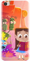 Husa din silicon compatibila cu Xiaomi Redmi Note 5A - model Robots illustration 