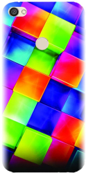 Husa din silicon compatibila cu Xiaomi Redmi Note 5A Prime - model 3D Geometric Colorfull 