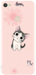 Husa din silicon compatibila cu Xiaomi Redmi Note 5A Prime - model Cute cat 