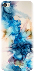 Husa din silicon compatibila cu Xiaomi Redmi Note 5A Prime - model Ink Flowers 