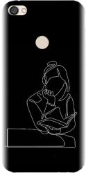 Husa din silicon compatibila cu Xiaomi Redmi Note 5A Prime - model Line Art The Smart One 