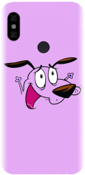 Husa din silicon compatibila cu Xiaomi Redmi Note 6 - model Courage The Cowardly Dog 