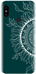 Husa din silicon compatibila cu Xiaomi Redmi Note 6 - model Green Mandala 