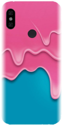 Husa din silicon compatibila cu Xiaomi Redmi Note 6 - model Pink Liquid Dripping 