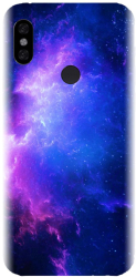 Husa din silicon compatibila cu Xiaomi Redmi Note 6 - model Purple Space Nebula 