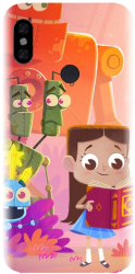 Husa din silicon compatibila cu Xiaomi Redmi Note 6 - model Robots illustration 