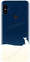 Husa din silicon compatibila cu Xiaomi Redmi Note 6 - model Winter Night 
