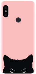 Husa din silicon compatibila cu Xiaomi Redmi Note 6 Pro - model Black Cat 