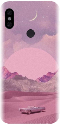 Husa din silicon compatibila cu Xiaomi Redmi Note 6 Pro - model Collage Pink 