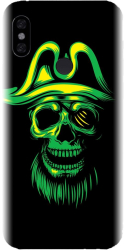 Husa din silicon compatibila cu Xiaomi Redmi Note 6 Pro - model Pirate Skull 
