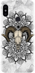 Husa din silicon compatibila cu Xiaomi Redmi Note 6 Pro - model Tatoo Art Goat 