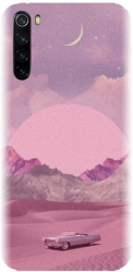 Husa din silicon compatibila cu Xiaomi Redmi Note 8 - model Collage Pink 