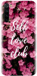 Husa din silicon compatibila cu Xiaomi Redmi Note 8 - model Love Self Love Club 