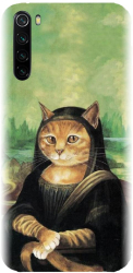 Husa din silicon compatibila cu Xiaomi Redmi Note 8 - model Meowna Lisa 