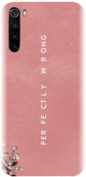 Husa din silicon compatibila cu Xiaomi Redmi Note 8 - model Perfectly Wrong 