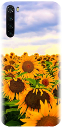 Husa din silicon compatibila cu Xiaomi Redmi Note 8 - model Sunflowers 