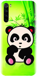 Husa din silicon compatibila cu Xiaomi Redmi Note 8 - model X Cute Panda 