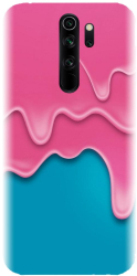 Husa din silicon compatibila cu Xiaomi Redmi Note 8 Pro - model Pink Liquid Dripping 