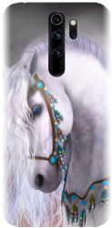 Husa din silicon compatibila cu Xiaomi Redmi Note 8 Pro - model White Horse 