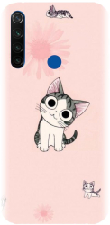 Husa din silicon compatibila cu Xiaomi Redmi Note 8T - model Cute cat
