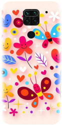 Husa din silicon compatibila cu Xiaomi Redmi Note 9 - model Butterfly 002 