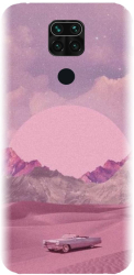 Husa din silicon compatibila cu Xiaomi Redmi Note 9 - model Collage Pink 