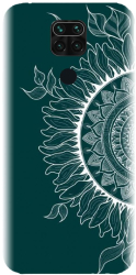 Husa din silicon compatibila cu Xiaomi Redmi Note 9 - model Green Mandala 