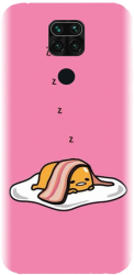 Husa din silicon compatibila cu Xiaomi Redmi Note 9 - model Sleeping Egg