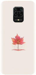 Husa din silicon compatibila cu Xiaomi Redmi Note 9 Pro Max - model Autumn Tree Leaf 