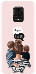 Husa din silicon compatibila cu Xiaomi Redmi Note 9 Pro Max - model Mama de baieti 