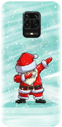 Husa din silicon compatibila cu Xiaomi Redmi Note 9 Pro Max - model Santa Dance 