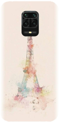 Husa din silicon compatibila cu Xiaomi Redmi Note 9 Pro Max - model Turnul Eiffel 