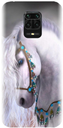 Husa din silicon compatibila cu Xiaomi Redmi Note 9 Pro Max - model White Horse 